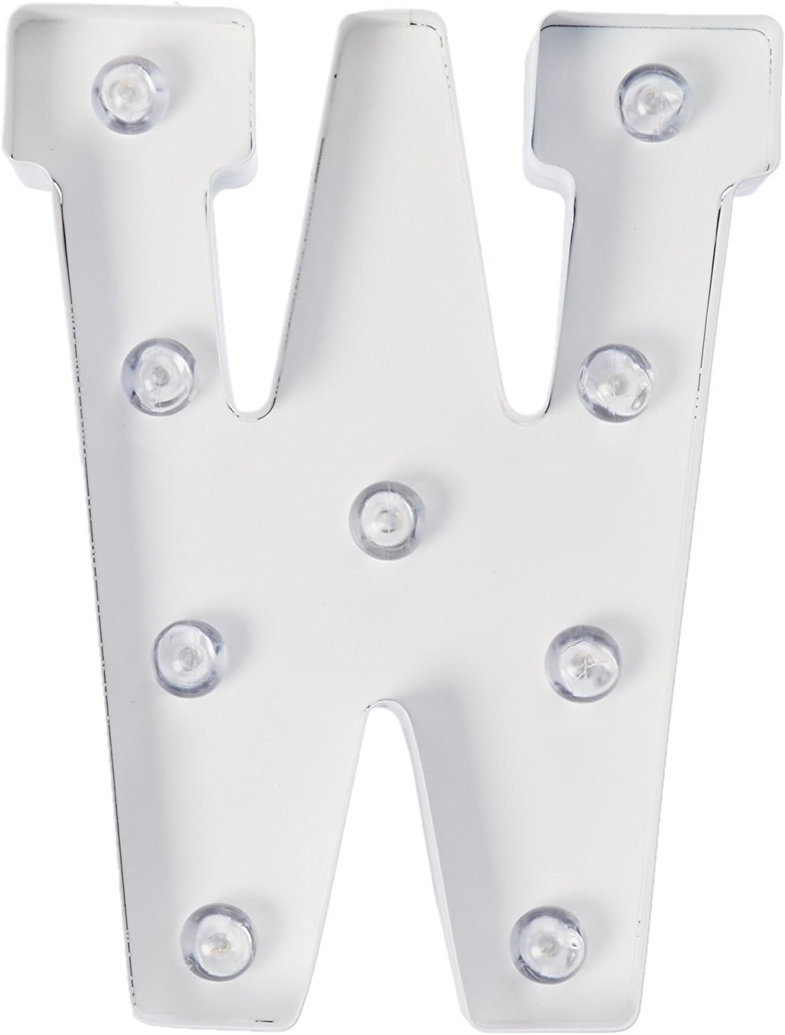 Silver Metal Marquee Letter J - 9.87” Tall Galvanized Decor for Events & Home