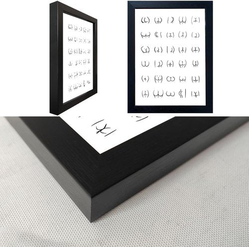 Framed Funny Bathroom Wall Art | Cute Black and White Canvas Print for Stylish Decor