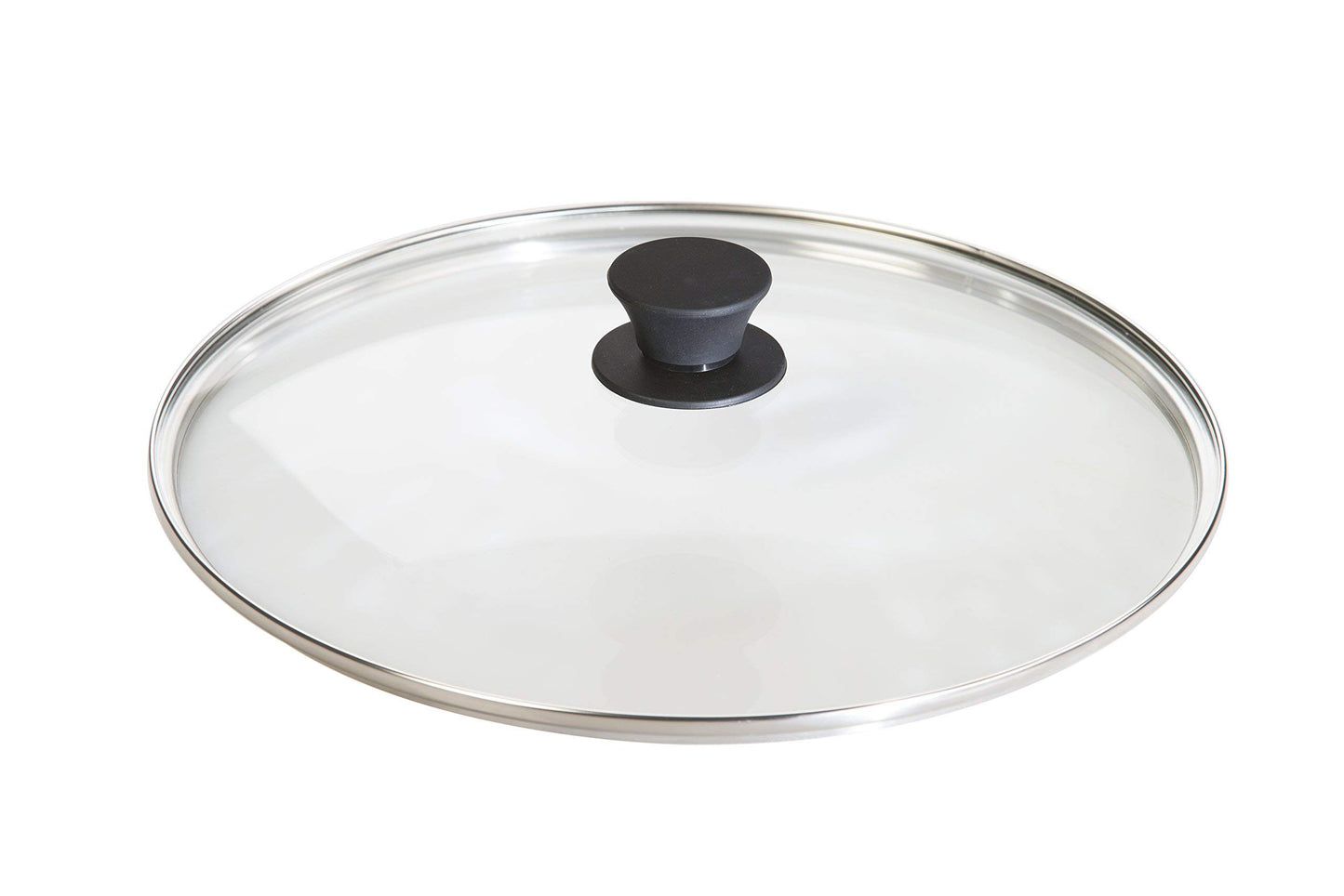 Lodge Round Tempered Glass Lid - Versatile Glass Lid for 12 Inch Skillets, Pans, and Dutch Ovens - Dishwasher Safe and Oven Safe up to 400° - 12 Inch