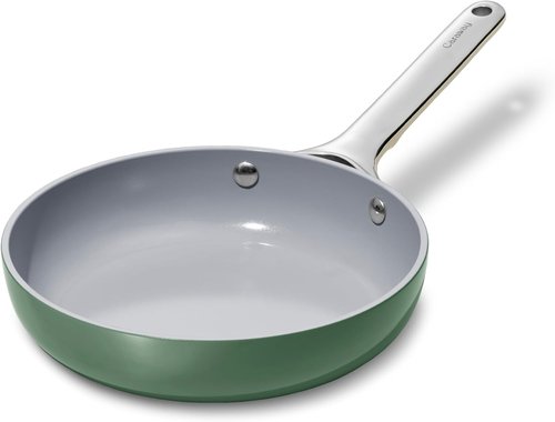 Caraway Nonstick Ceramic Mini Fry Pan - 1.05 Qt, 8" | Non-Toxic, Oven Safe & Compatible with All Stovetops - Sage
