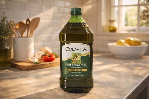 Colavita Extra Virgin Olive Oil - Premium First Cold Pressed, 68 Oz | Perfect for Roasting & Dressings
