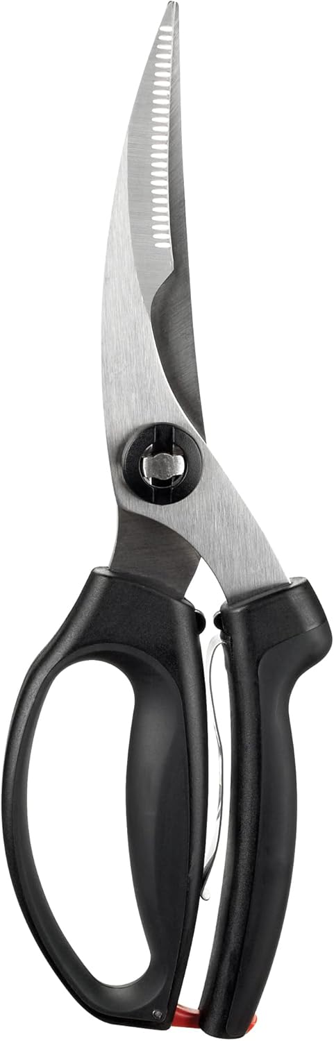 OXO Good Grips Poultry Shears - Spring-Loaded Design for Effortless Cutting | Sleek Black Finish