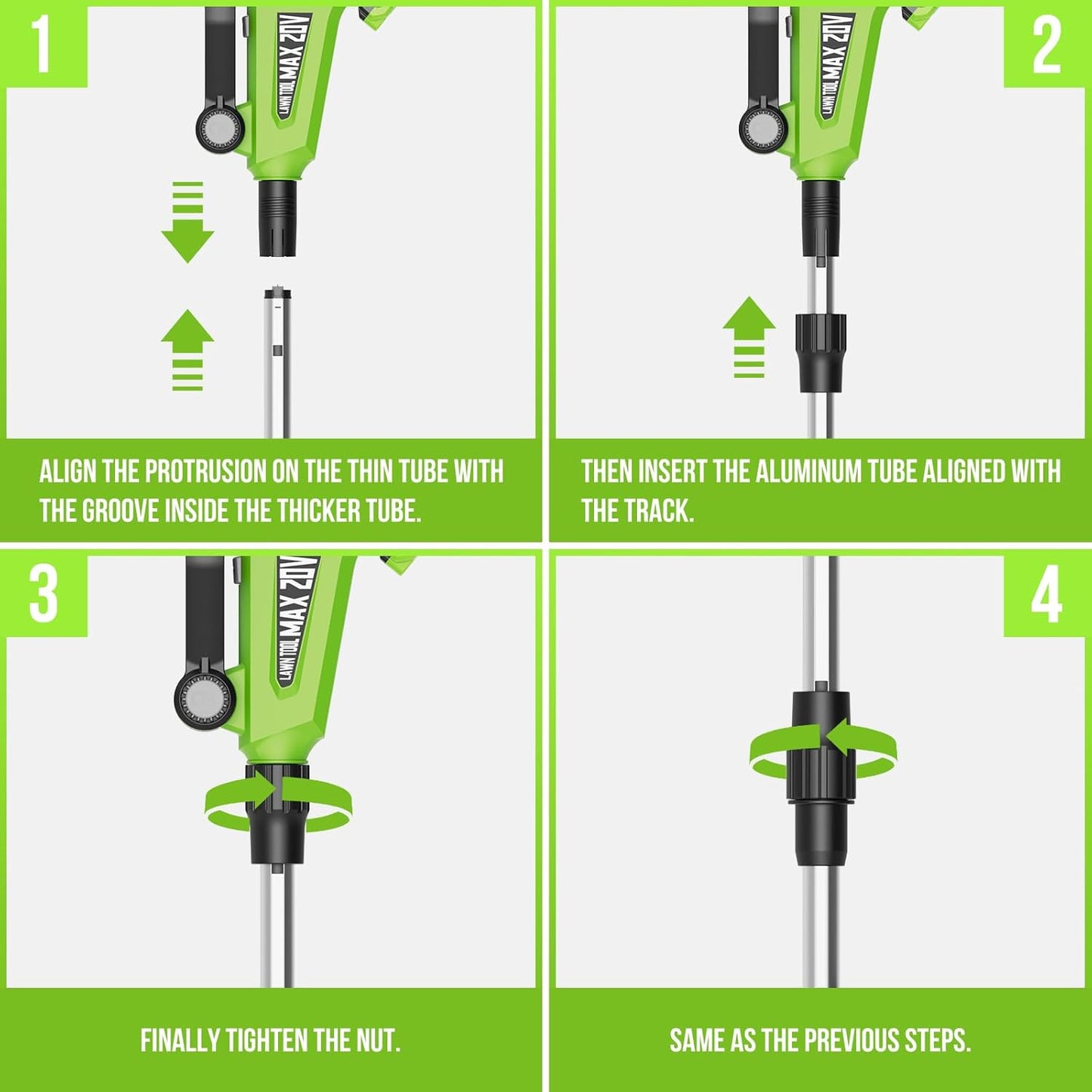 VARSK 12-Inch 20V Cordless Weed Wacker - 2-in-1 String Trimmer & Edger with Batteries & Charger