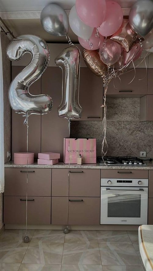 40 Inch Silver 1 Balloon for First Birthday, 1st Number Balloons Birthday Decorations for Girl Boy Kids Toddler Baby, One Giant Number 1 Balloon