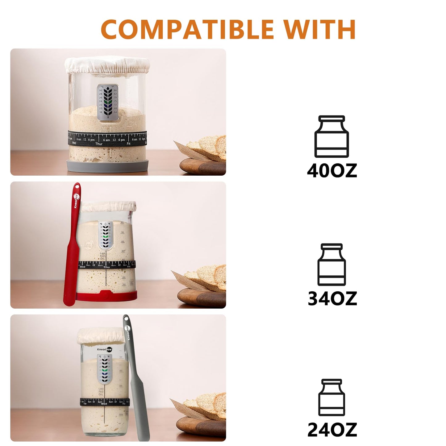 Sourdough Starter Warmer, Precise 1°F Thermostat Control (70-100°F) Sourdough Warming Mat, Smart Warming On/Off, 12-Hour Timer Sourdough Warmer(Wood Grain)