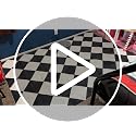 GarveeHome 8x10 Dark Coffee Checkered Washable Area Rug for Living Room
