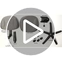 Boss Black Deluxe Posture Office Chair No Arms Adjustable Lumbar Task Chair