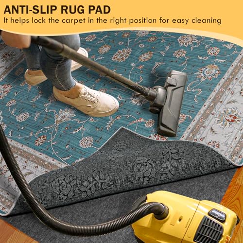 8' x 10' Waterproof Rug Pad Non-Slip Felt Underlay for Hardwood Floors - Thin