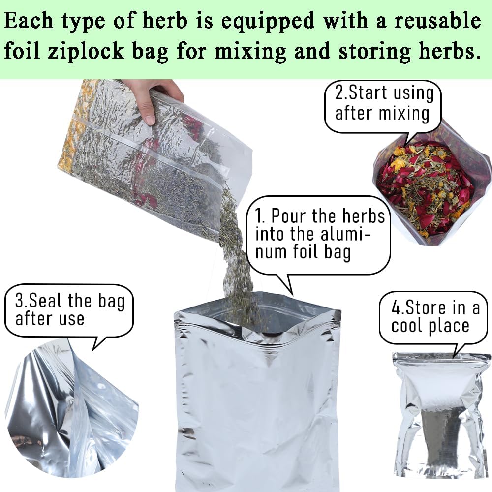 Skiennix 42 Oz Chicken Nesting Herbs - Vacuum-Packed Dried Herbs for Fresh Coop Dust Bath