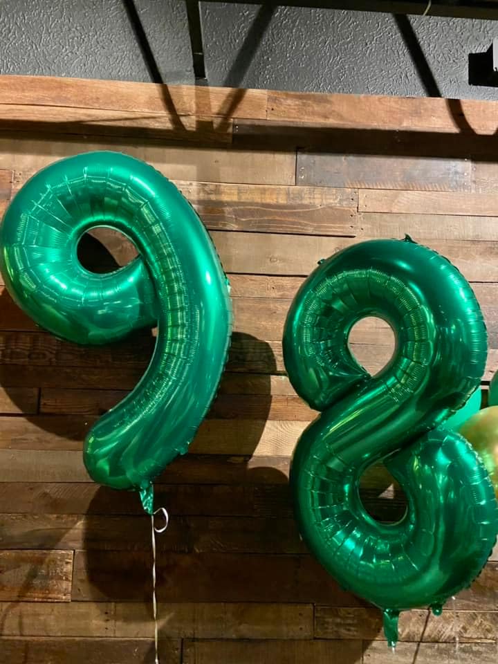 Number 8 Balloon by [Brand Name] - 40 Inch Dark Green Giant Foil Balloon for 8th Birthday Party Decorations