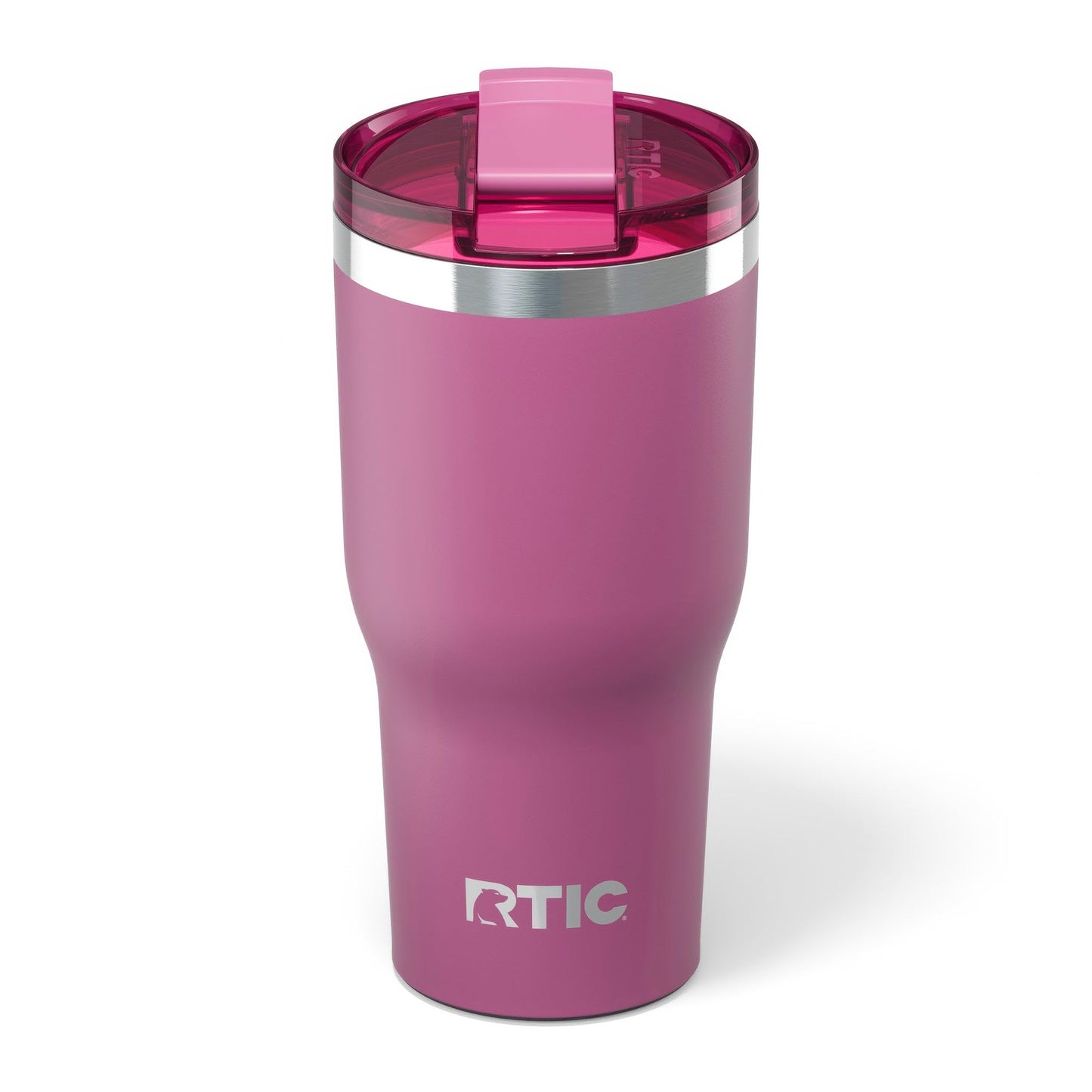 RTIC 30oz Essential Tumbler with Lid, Ceramic Lined, Insulated, Stainless Steel, Metal, Double Wall Vacuum-Insulation, Travel Cup for Iced Coffee, Tea, Hot and Cold Drink, Orchid