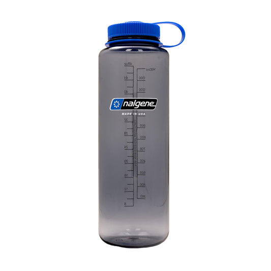 Nalgene 48 oz Wide Mouth Silo Water Bottle | BPA-Free, Durable & Leak Proof, Large & Lightweight for Hiking, Gym & Sports, Grey