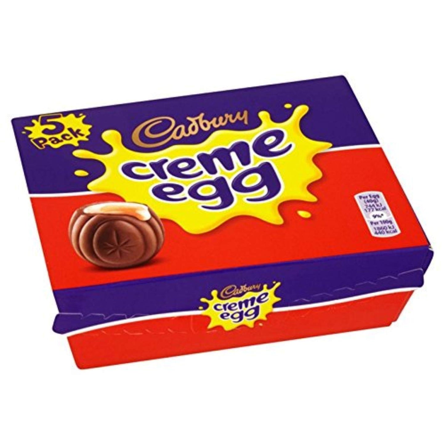 Original Cadbury Crème Eggs Imported From The UK England Milk Chocolate Egg With White & Yellow Fondant Filling Creme Chocolate Gooey Fondant Filling