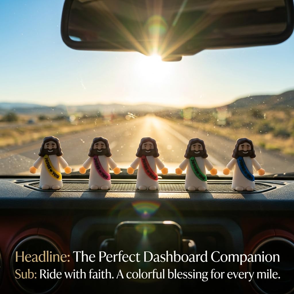 Layofe 100PCS Bulk Mini Jesus Figurines - Tiny Little Small Religious, Easter Egg Stuffers Fillers & Gifts for You Loves ，Jesus Figurines (100)
