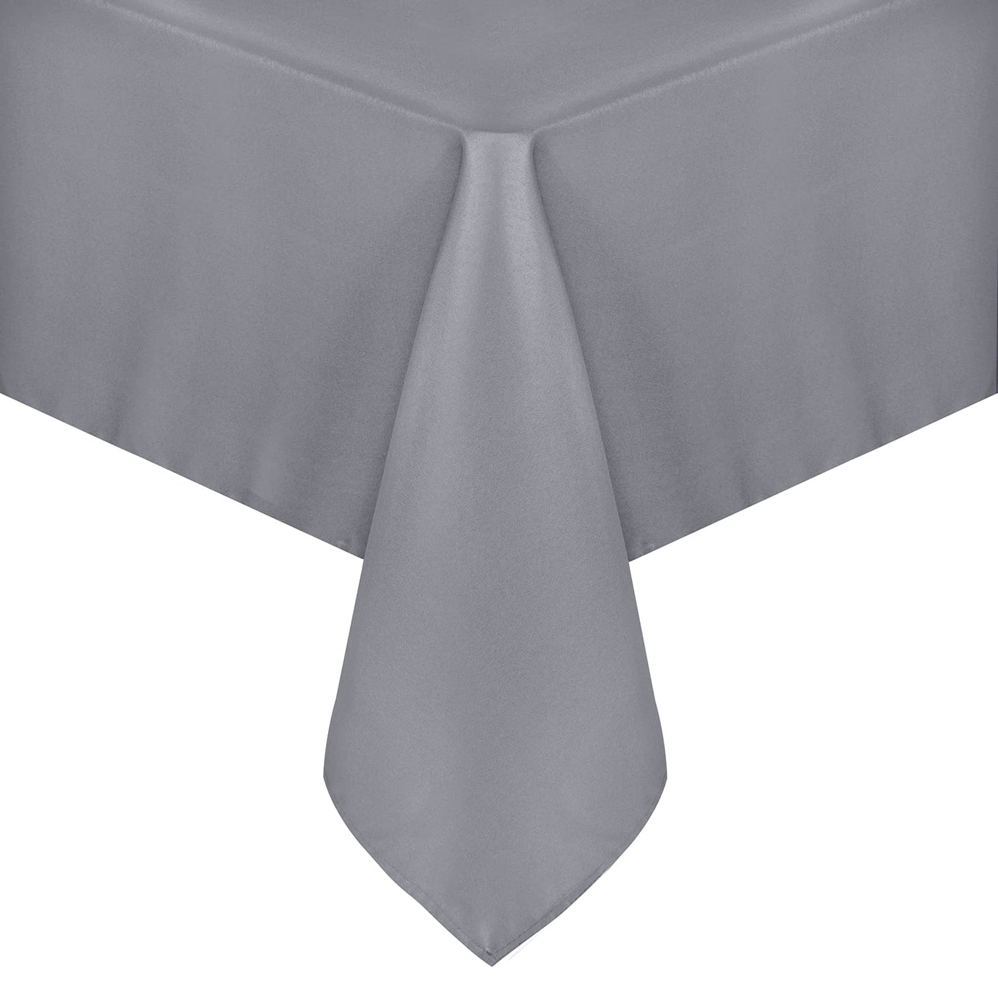 sancua Square Tablecloth - 70 x 70 Inch - Water Resistant Spill Proof Washable Polyester Table Cloth, Decorative Fabric Table Cover for Dining Tables, Buffet Parties and Camping, Light Grey