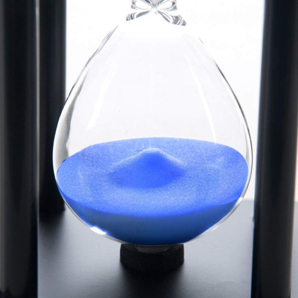 60-Minute Wood Sand Timer Hourglass | Bellaware White Decorative Timer