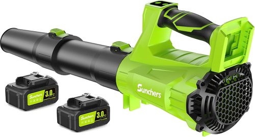 **Skiennix Cordless Leaf Blower - 780 CFM, 260 MPH, 2-Speed Handheld Cleaner with 2 Batteries & Charger**