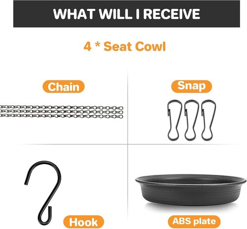 CARGEN Hanging Bird Bath & Feeder - Durable Garden Tray for Outdoor Wildlife | Perfect for Patios