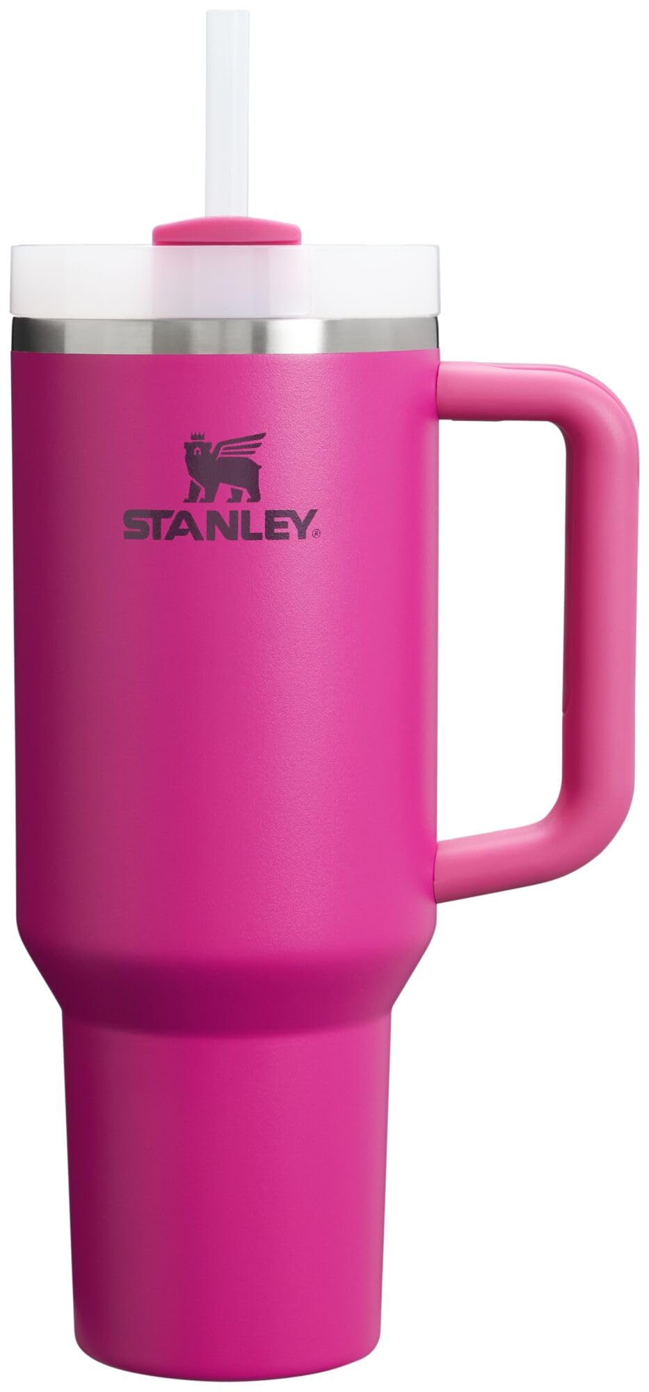 STANLEY Quencher H2.0 Tumbler with Handle and Straw 30 oz | Flowstate 3-Position Lid | Cup Holder Compatible for Travel | Insulated Stainless Steel Cup | BPA-Free | Fuchsia