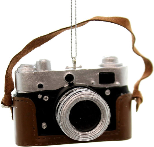 Classic Brown Camera Ornament by Kurt Adler - Vintage Holiday Decor