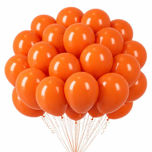 Voircoloria 66pcs Orange Balloons 12inch Burnt Orange Latex Party Balloons for Thanksgiving Day, Fall Theme Party, Wedding, Birthday, Halloween, Baby Shower, Anniversary Party Decorations