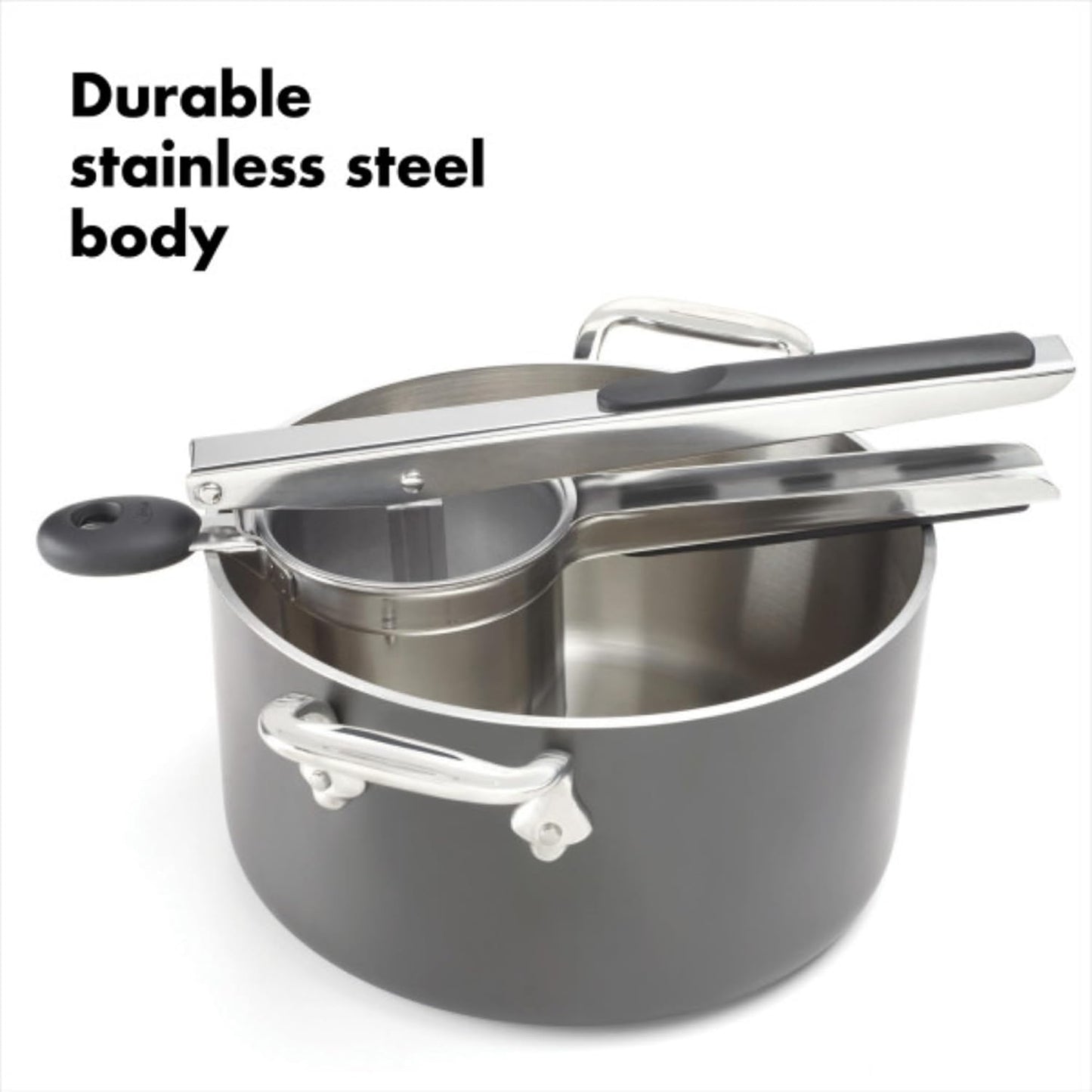 OXO Good Grips Potato Ricer - Durable Stainless Steel Design for Perfectly Mashed Potatoes