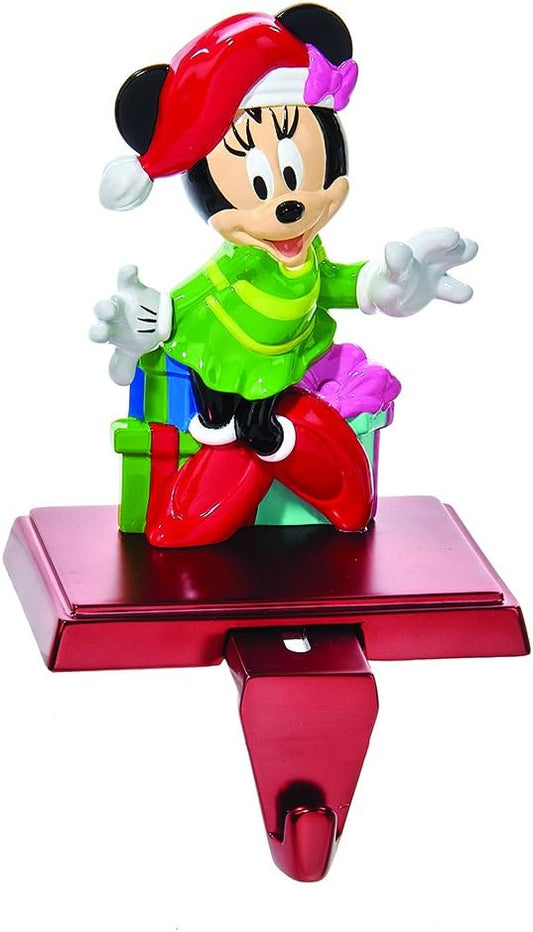 Minnie Mouse Stocking Holder by Kurt Adler - Festive Holiday Decor for Mantels