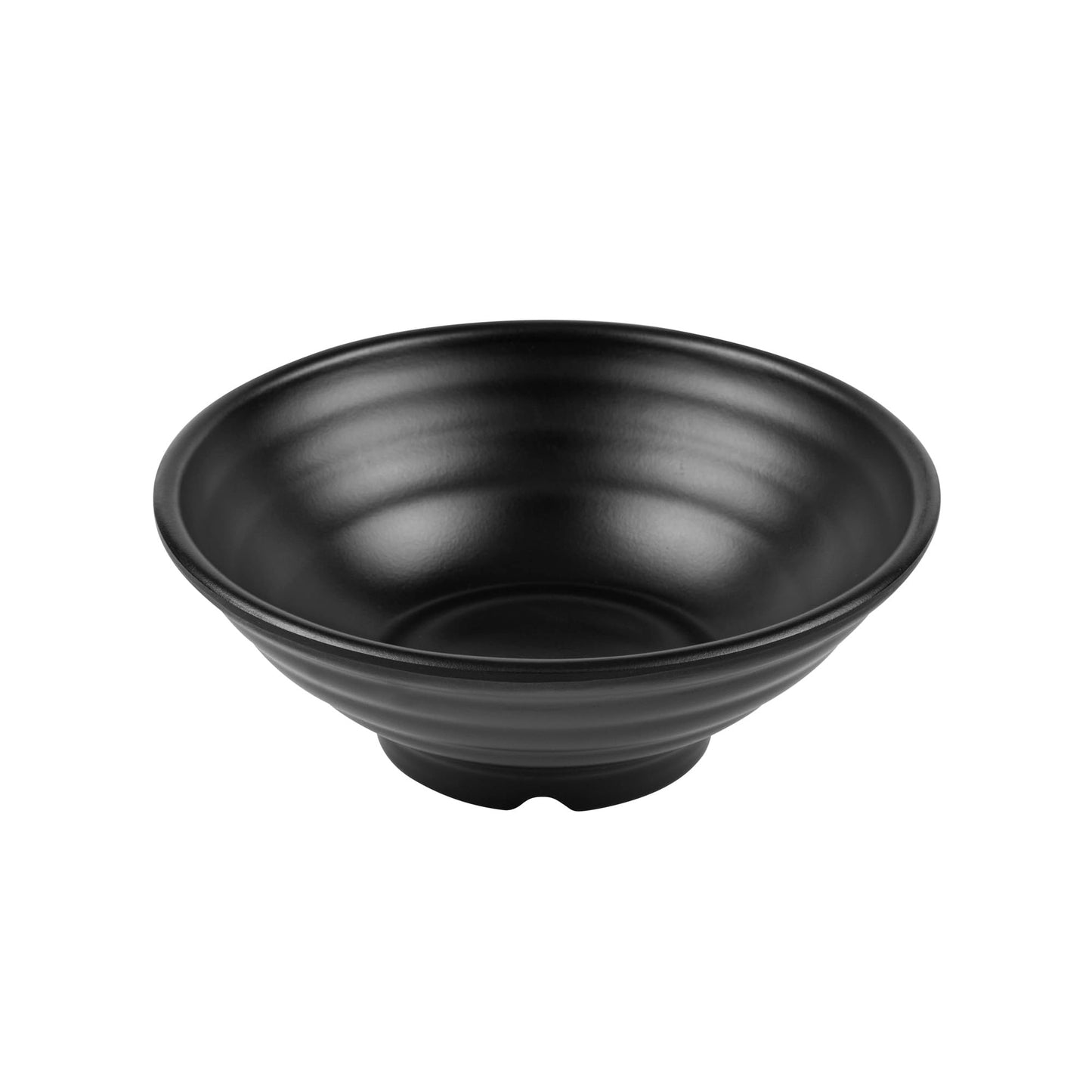 Restaurantware Voga 27 Ounce Soup Bowls 2 Large Pho Bowls - Faux Stone Serve Noodles Salads Or Pastas Black Melamine Ramen Bowls Shatterproof Dishwashable Asian Style Bowls