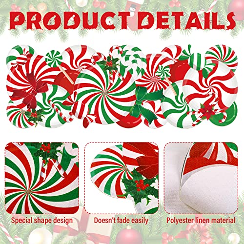 Tatuo Christmas Candy Cane Table Runner 13 x 37 inches