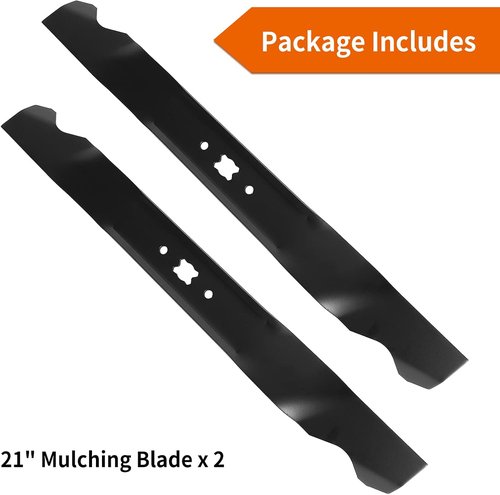 Craftsman Mulching Blade - Fits 21" Deck | 942-0741 Mower Blades for Troy-Bilt TB130 & TB230 | 2 Pack