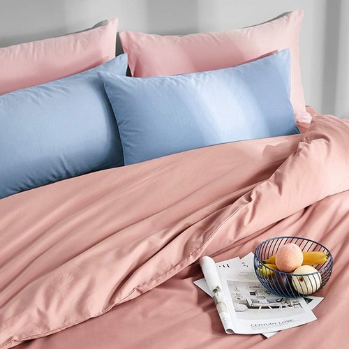 FLXXIE King Pillow Cases - Soft Microfiber Covers with Envelope Closure | Wrinkle & Stain Resistant, 20x36, Pink