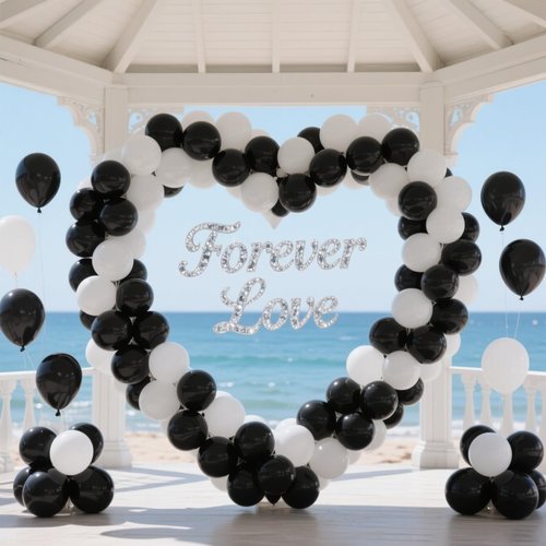 Black Balloons 100 Pack - 12 Inch Matte Latex Helium-Ready for Elegant Birthday & Wedding Decor