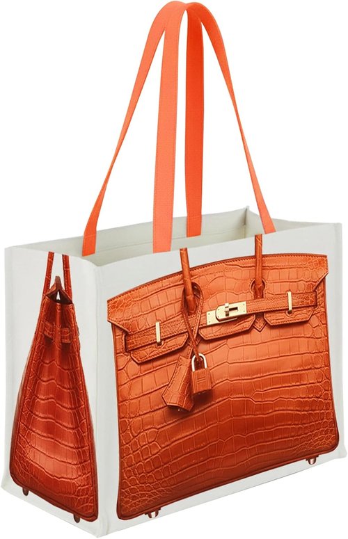 Chic Canvas Tote - Luxury-Inspired Print | Stylish Foldable Everyday Carryall for Women