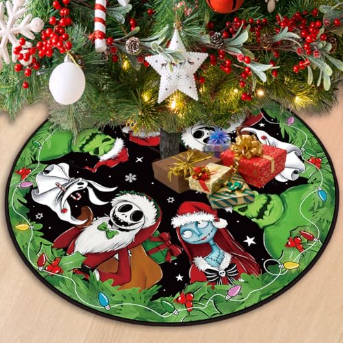 Christmas Tree Skirt 48 Inch New Year Xmas Decorations for Home