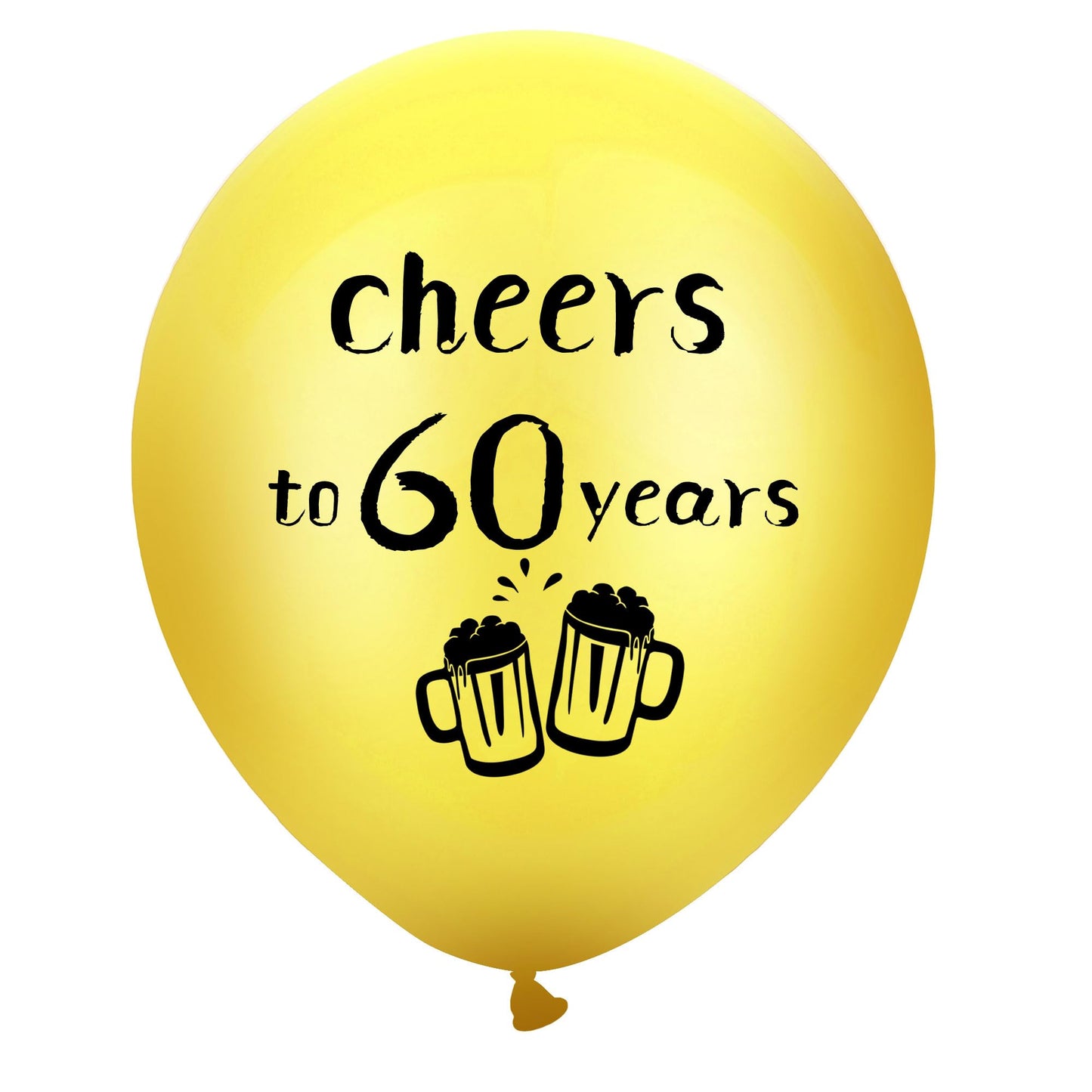SHUNTAI Cheers to 60 Years Black and Gold Birthday Decorations - 60th Birthday Balloons, Latex Gold Confetti for Women Men - 60 Anniversary Theme Happy Party Decor 12 Inch