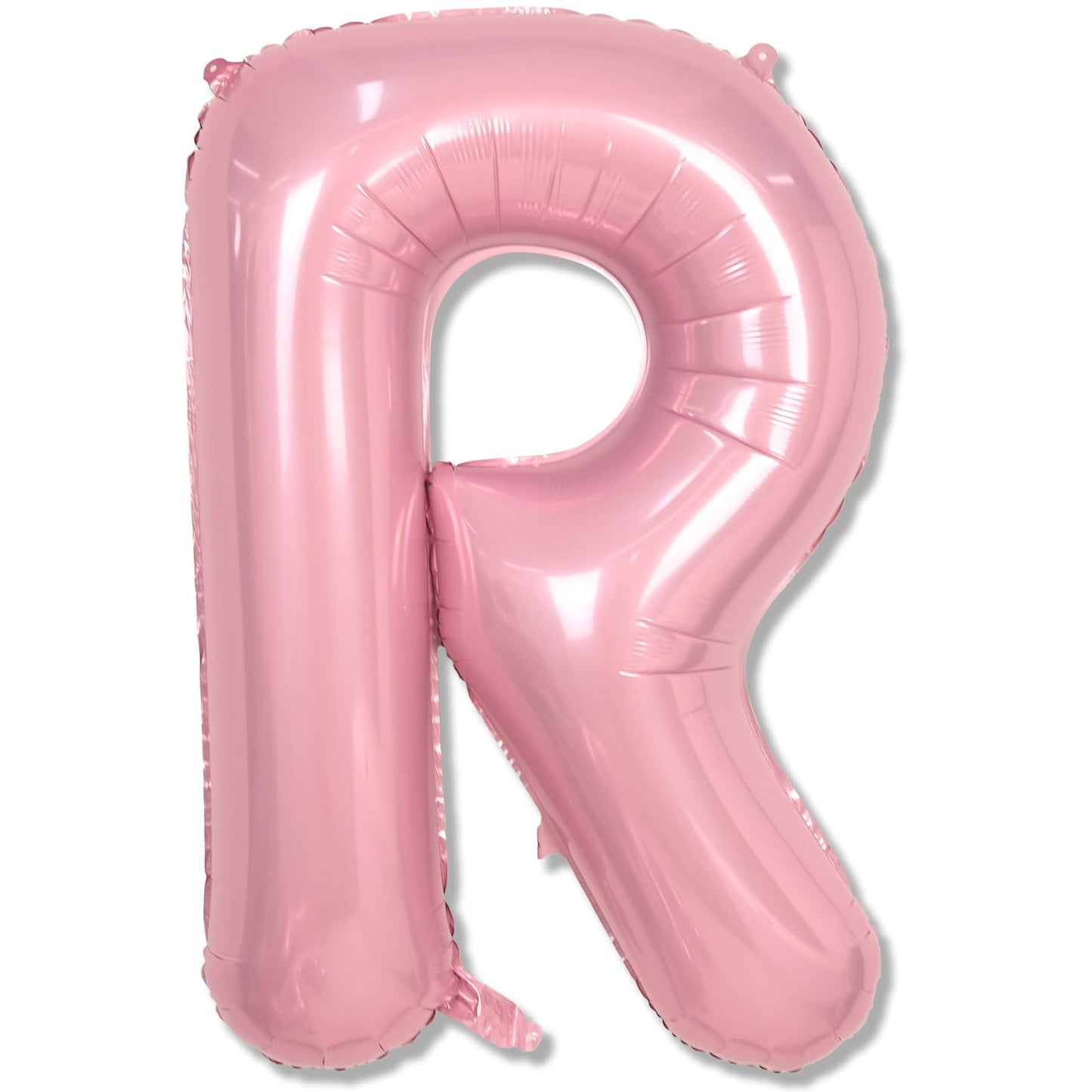 Big Letter Balloon - 40" Pastel Pink Mylar Helium Alphabet Customize Name Balloon, Self Inflating Baby Pink Foil R Custom Letter Balloon for Girl Women Birthday Party Baby Shower Decoration