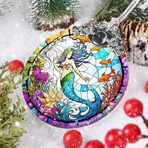 Beautiful Mermaid Ornament - Christmas Keepsake & Stocking Stuffer - Gift for Girls