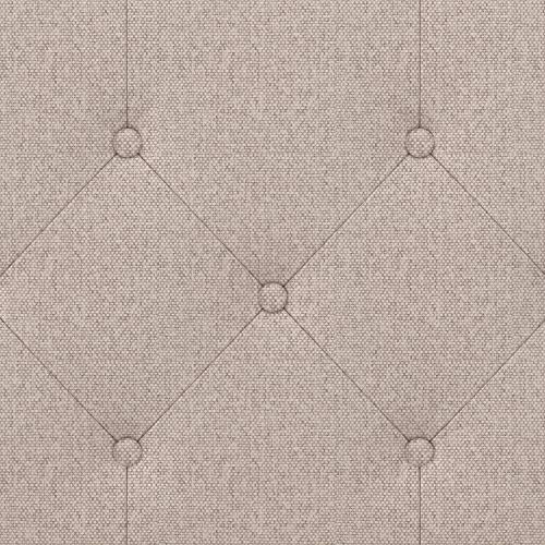 Upholstered Full/Queen Linen Headboard - Adjustable, Tufted Diamond Design, Beige