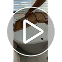Brown Expandable Wooden Bathtub Caddy with Book & Wine Glass Holders