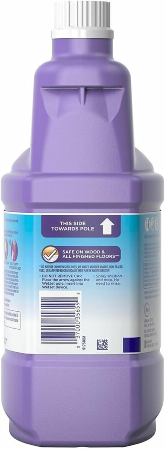 Swiffer WetJet Antibacterial Floor Cleaning Solution - Fresh Citrus Scent, 1.25 Liters | All-Purpose Refill