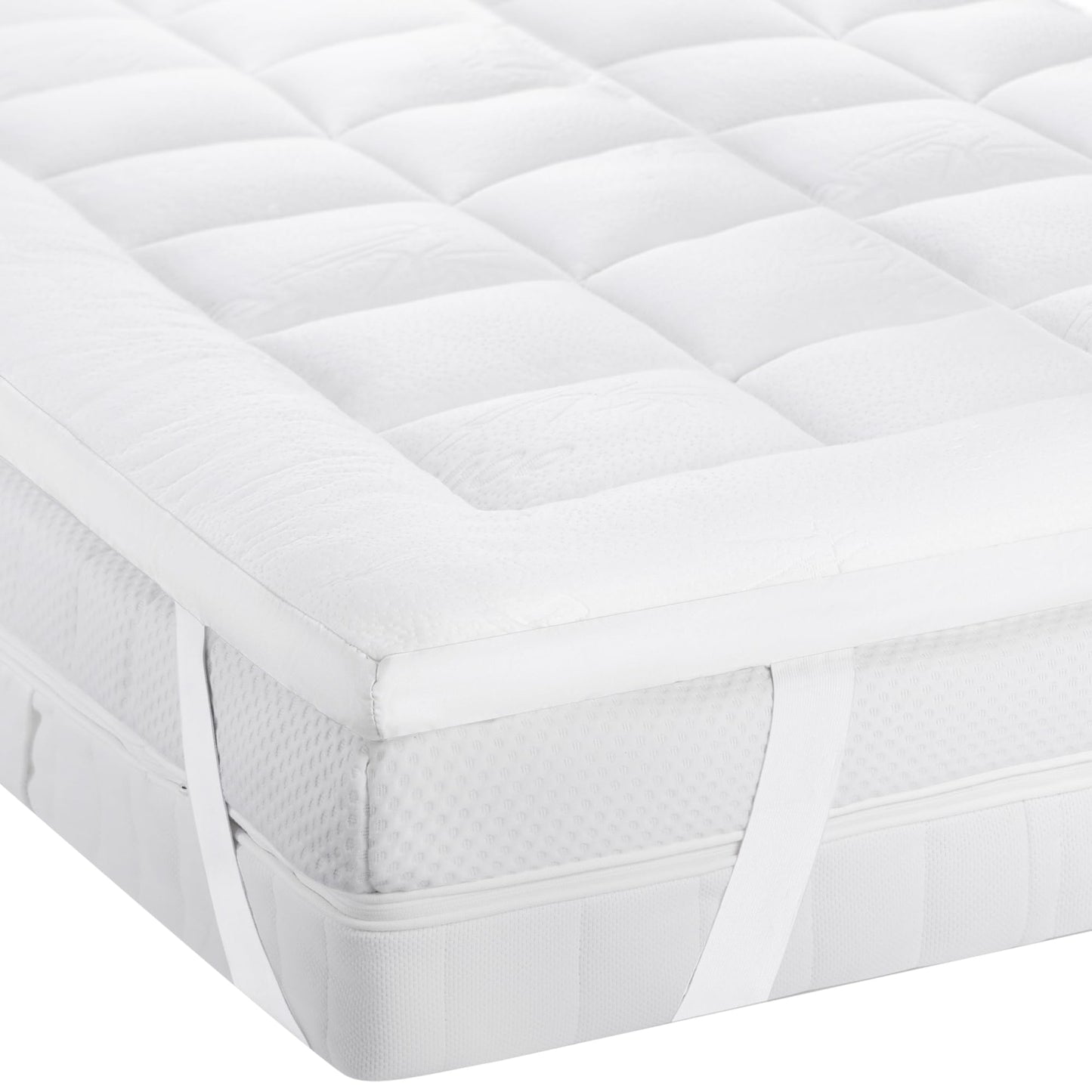 Ultra Soft 2 Inch California King Mattress Topper - Bamboo Viscose Mattress Pad for Back Pain Relief - Machine Washable - Naturally Cooling for Hot Sleepers