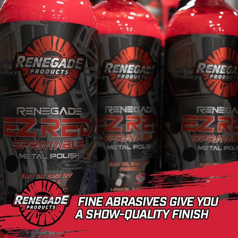 Renegade EZ Red Sprayable Metal Polish for Aluminum & Stainless Steel 24 oz