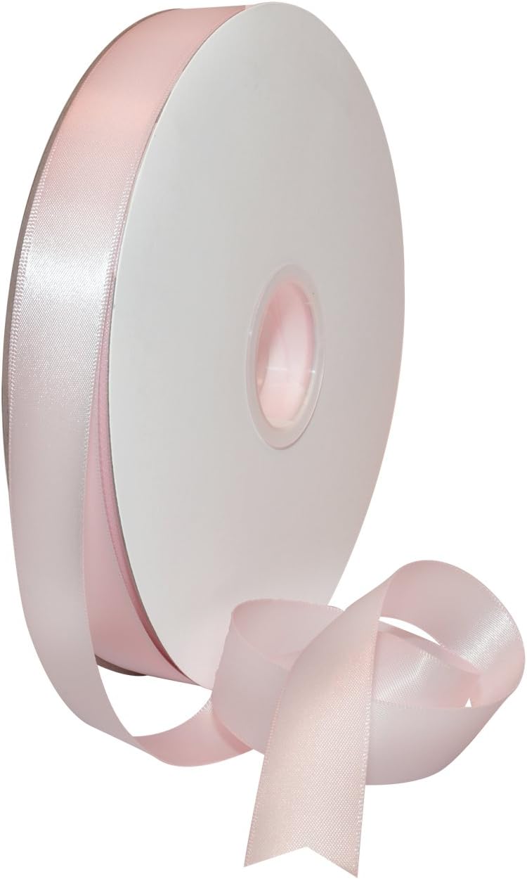 Rosy Mauve Double Face Satin Ribbon 3/8" x 100 YD - Perfect for Gift Wrapping, Crafts & Weddings