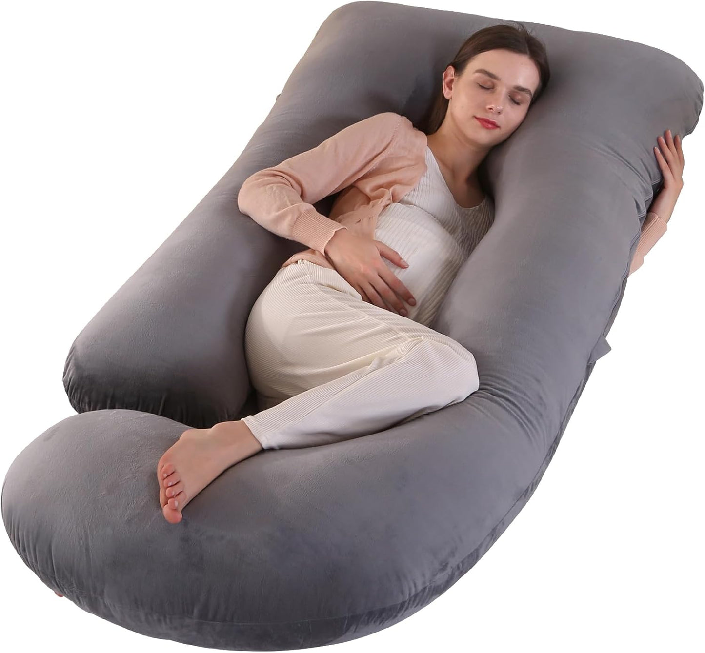 Victostar Pregnancy Pillow - 57-Inch U-Shaped Maternity Pillow for Full Body Support & Comfort