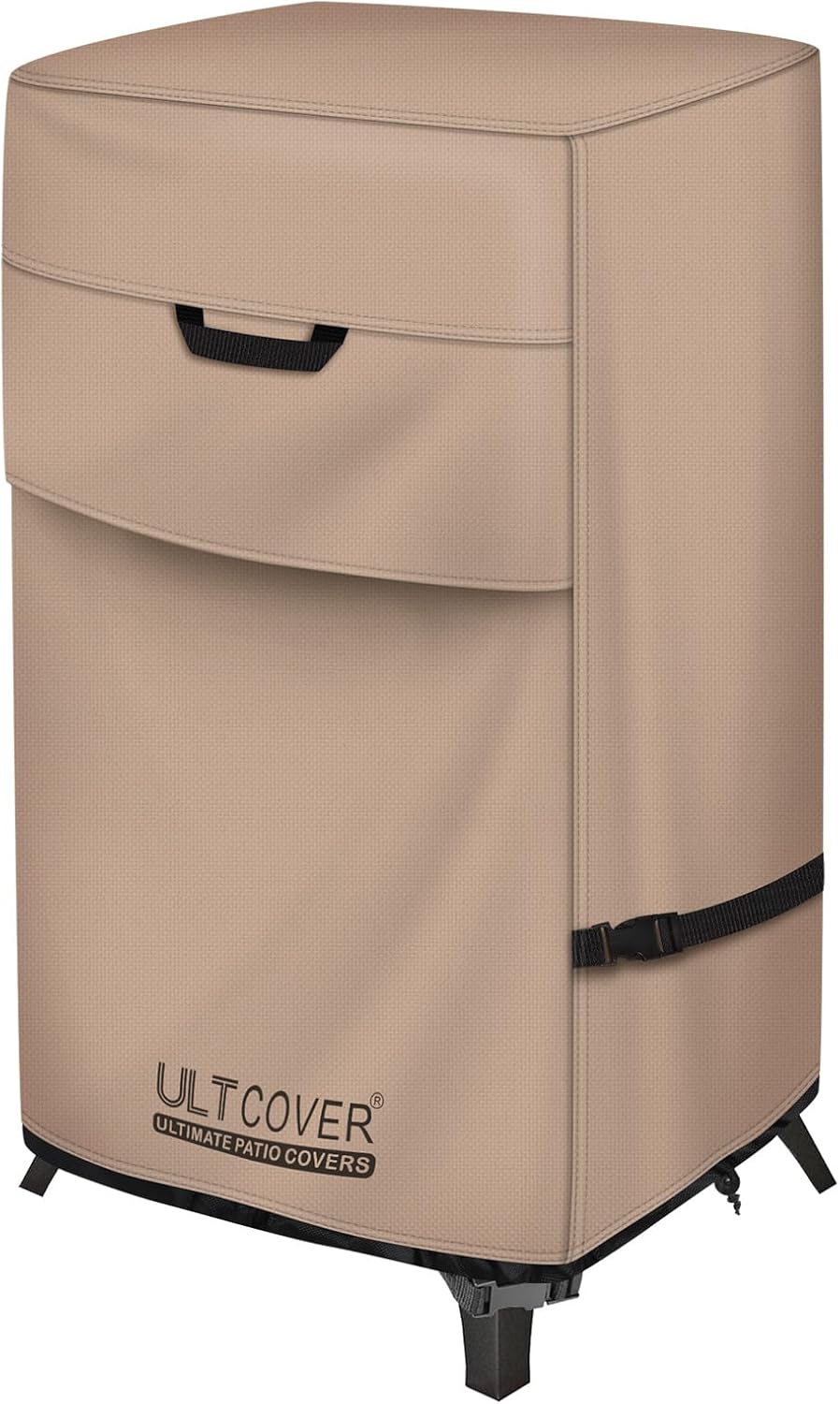 ULTCOVER Waterproof Vertical Electric Smoker Cover - Fits Most 30-Inch Square Gas BBQ Smokers | 19W x 17D x 35H Inches