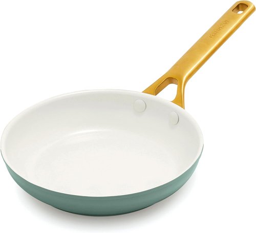 GreenPan Nonstick Reserve Pro 8-Inch Frying Pan - NSF Certified Ceramic, PFAS-Free, Moss Green