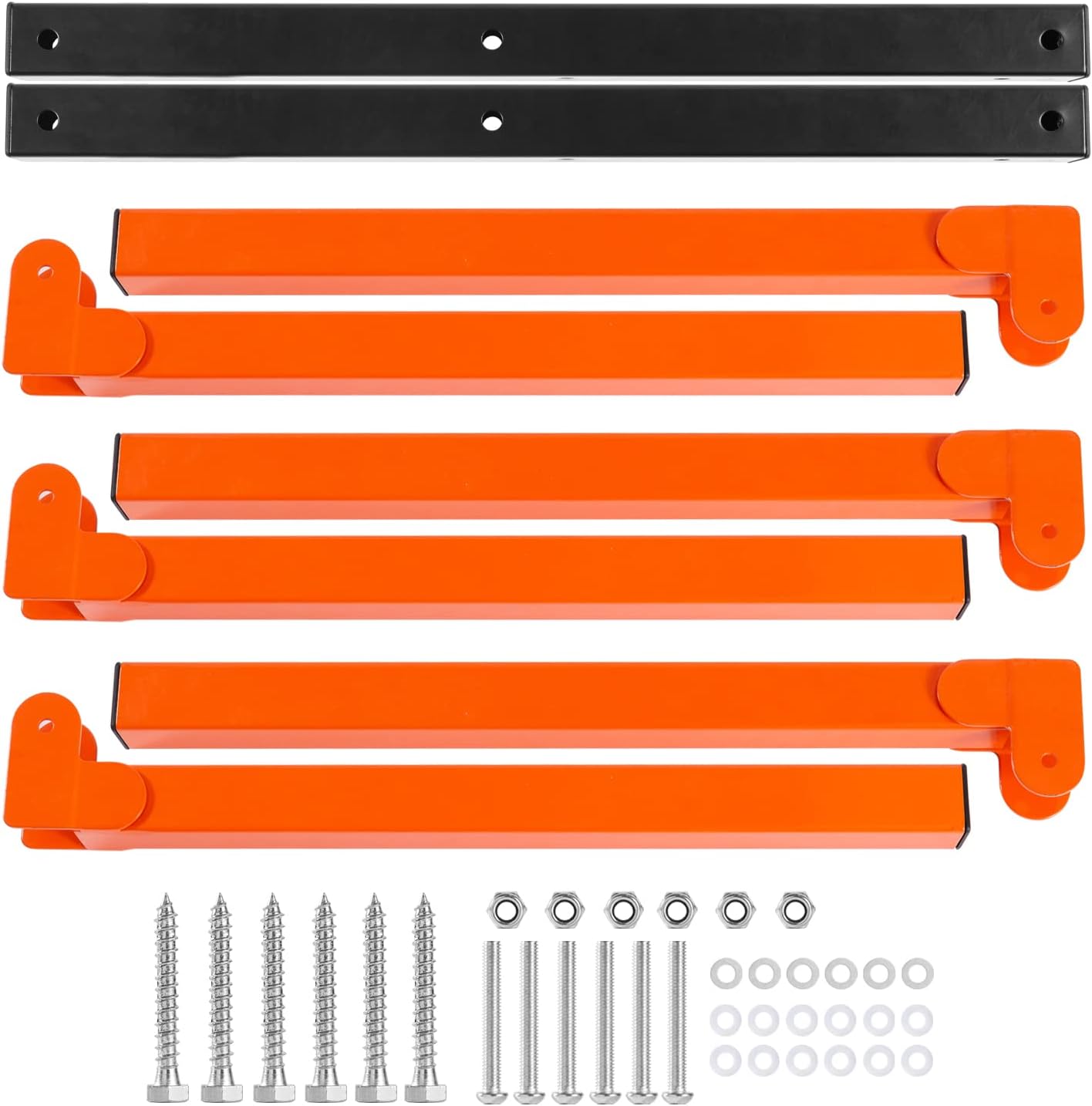 Ultrawall Wall Mount Wood Organizer - 3-Level Metal Rack for Indoor & Outdoor Storage | 2 Pack