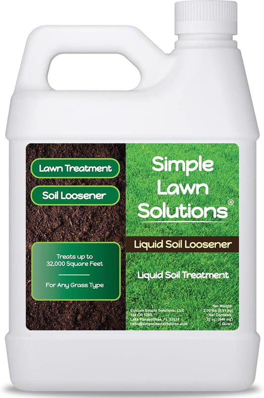 Simple Lawn Solutions Liquid Soil Loosener | Soil Conditioner for All Grass Types - Ideal for Compact Soils & Poor Drainage