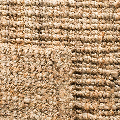 Natural Fiber Runner Rug - 2'6" x 10' Jute Knotted Coastal Style - Natural