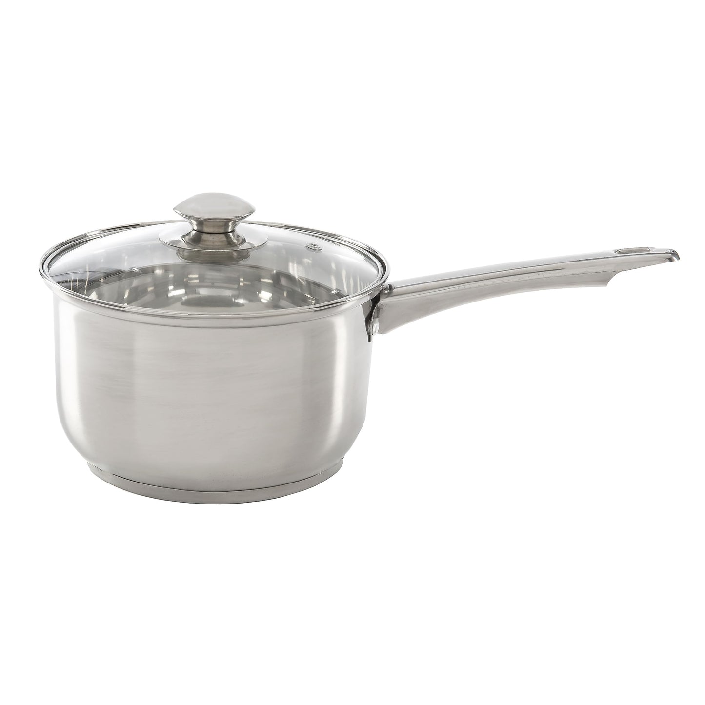 Ecolution Stainless Steel Sauce Pan, Encapsulated Induction Ready Cooking Pot with Glass Lid, Oven Safe, Dishwasher Safe Soup Pot, 3-Quart